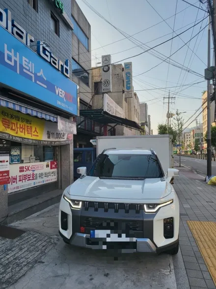 쌍용 토레스 강북1호차 수유동 루마버텍스 수유점에서 레인보우 v70썬팅  수유 가오리 미아 창동 쌍문 번동 노원 삼양동 길음 화계사 네비매립 자동차튜닝전문샵 / 서울 강북구 수유동