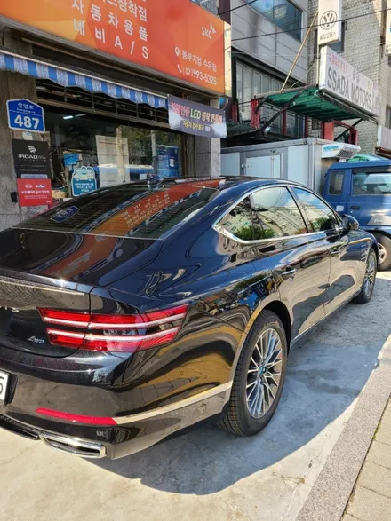 g80 제네시스 솔라가드 새턴썬팅 강북 미아 쌍문 노원 창동 네비매립전문점 중고차 재썬팅전문점❤🍭🐶 / 서울 강북구 수유동
