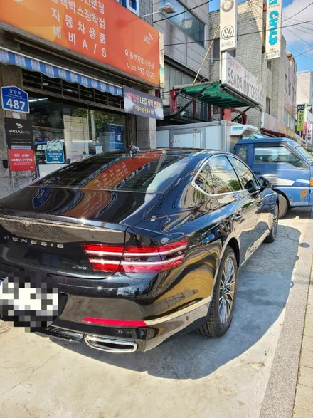 g80 제네시스 솔라가드 새턴썬팅 강북 미아 쌍문 노원 창동 네비매립전문점 중고차 재썬팅전문점❤🍭🐶 / 서울 강북구 수유동
