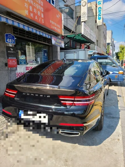 g80 제네시스 솔라가드 새턴썬팅 강북 미아 쌍문 노원 창동 네비매립전문점 중고차 재썬팅전문점❤🍭🐶 / 서울 강북구 수유동