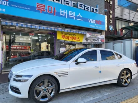 더올뉴 g80 루마버텍스900썬팅 강북수유점 우이동 남양주 창동 쌍문 노원 도봉 미아 네비매립 수입차썬팅 전문샵 / 서울 강북구 수유동