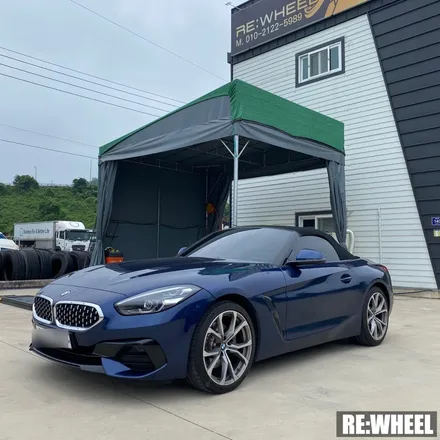 [리휠][BMW휠도색][BMW캘리퍼도색][수입차휠도색][수입차캘리퍼도색] BMW Z4 20i Sdrive 19인치 순정휠 블랙유광 휠도색 및 레드 캘리퍼도색 작업후기 / 진주, 창원, 순천