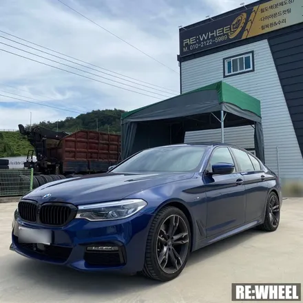 [리휠][분체도장] BMW 520d Xdrive 다이아몬드 컷팅 휠복원 작업후기 / 진주, 창원, 순천
