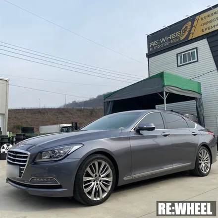 [리휠][진주휠] 제네시스 G330 19인치 순정휠 하이퍼 실버 휠복원 / 진주, 창원, 순천