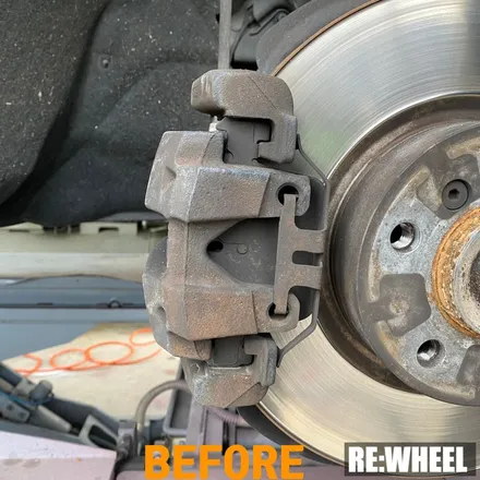 [리휠][김해휠도색] BMW X3 19인치 순정휠 블랙 유광 휠도색 및 블루 캘리퍼 도색 / 진주, 창원, 순천