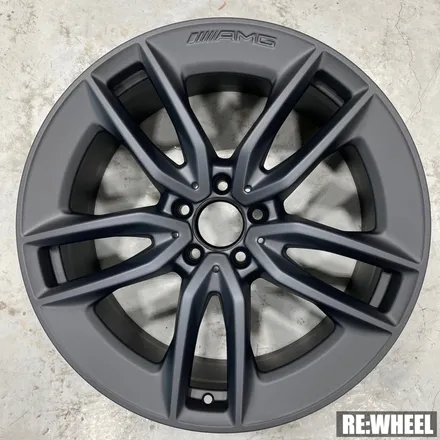 [리휠][분체도장] 벤츠 E53 AMG 맷블랙 휠도색 및 카본 세라믹 골드 캘리퍼 도색 작업후기 / 진주, 창원, 순천