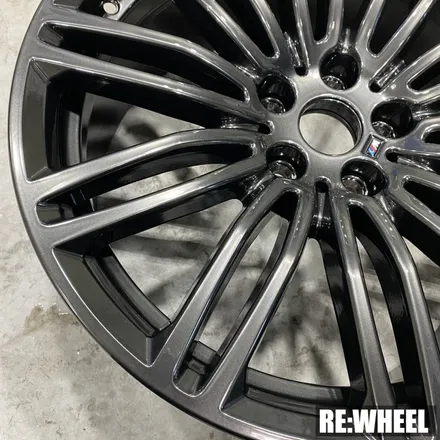 [리휠][대구휠도색] BMW 530i 19인치 순정휠 하이퍼 블랙 휠도색 / 진주, 창원, 순천