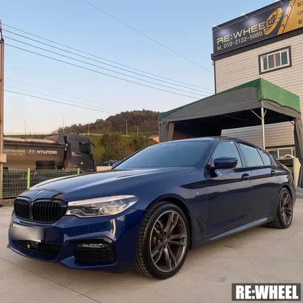 [리휠][분체도장] BMW 520d Xdrive 다이아몬드 컷팅 휠복원 작업후기 / 진주, 창원, 순천