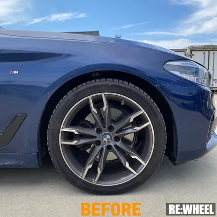 [리휠][분체도장] BMW 520d Xdrive 다이아몬드 컷팅 휠복원 작업후기 / 진주, 창원, 순천