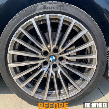 [리휠][분체도장] BMW 740Li 20인치 순정휠 다이아몬드컷팅 휠복원 작업후기 / 진주, 창원, 순천