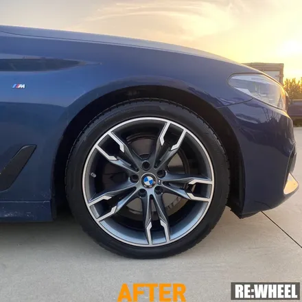 [리휠][분체도장] BMW 520d Xdrive 다이아몬드 컷팅 휠복원 작업후기 / 진주, 창원, 순천