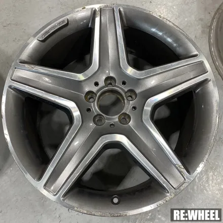 [진주 리휠] 경남 마산 휠복원 벤츠 GLE 350D AMG 20인치 순정휠 다이아컷팅 휠 수리 / 진주, 창원, 순천