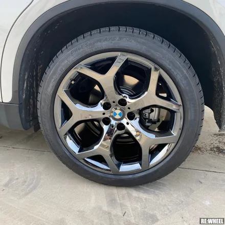 [리휠] 경남 진주 휠도색 BMW X6 20인치 순정휠 블랙크롬 작업 후기 / 진주, 창원, 순천