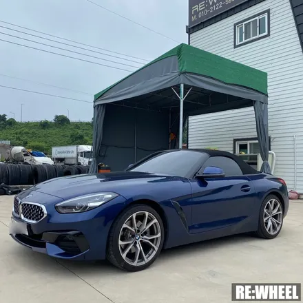 [리휠][BMW휠도색][BMW캘리퍼도색][수입차휠도색][수입차캘리퍼도색] BMW Z4 20i Sdrive 19인치 순정휠 블랙유광 휠도색 및 레드 캘리퍼도색 작업후기 / 진주, 창원, 순천