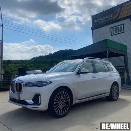 [리휠][분체도장][BMWX7휠복원] BMW X7 Xdrive 30d 22인치 순정휠 다이아몬드 컷팅 휠복원 작업후기 / 진주, 창원, 순천