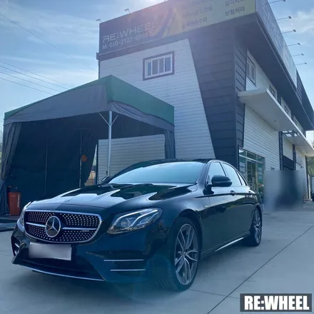 [리휠][분체도장] 벤츠 E53 AMG 맷블랙 휠도색 및 카본 세라믹 골드 캘리퍼 도색 작업후기 / 진주, 창원, 순천