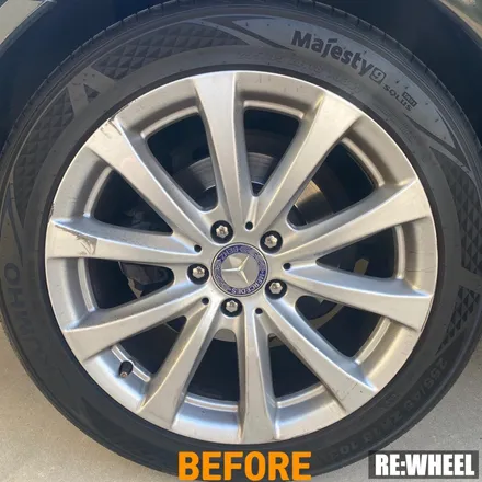 [리휠][분체도장][벤츠휠복원] 벤츠 S500 18인치 순정휠 실버 휠복원 작업후기 / 진주, 창원, 순천