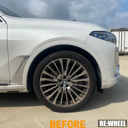 [리휠][분체도장][BMWX7휠복원] BMW X7 Xdrive 30d 22인치 순정휠 다이아몬드 컷팅 휠복원 작업후기 / 진주, 창원, 순천