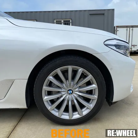 [리휠][분체도장] BMW 620d GT Luxury 19인치 순정휠 실버 휠복원 작업후기 / 진주, 창원, 순천
