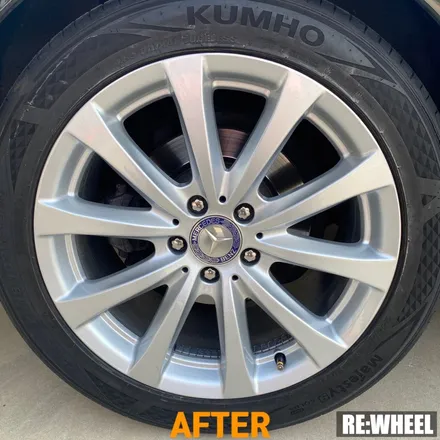 [리휠][분체도장][벤츠휠복원] 벤츠 S500 18인치 순정휠 실버 휠복원 작업후기 / 진주, 창원, 순천
