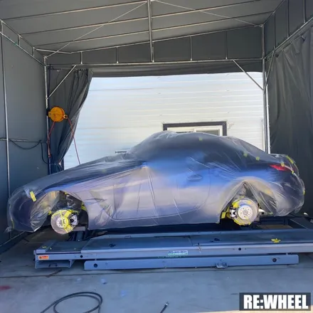 [리휠][BMW휠도색][BMW캘리퍼도색][수입차휠도색][수입차캘리퍼도색] BMW Z4 20i Sdrive 19인치 순정휠 블랙유광 휠도색 및 레드 캘리퍼도색 작업후기 / 진주, 창원, 순천