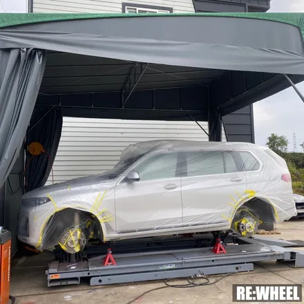 [리휠][자동차휠도색] BMW X7 Xdrive 40i 하이퍼 블랙 휠도색 작업 및 블루 캘리퍼 도색 작업후기 / 진주, 창원, 순천