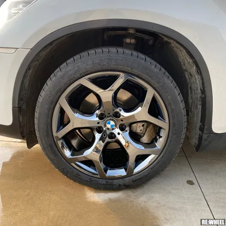 [리휠] 경남 진주 휠도색 BMW X6 20인치 순정휠 블랙크롬 작업 후기 / 진주, 창원, 순천