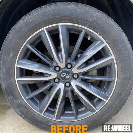 [리휠][인피니티휠복원][QX60휠복원] 인피니티 QX60 20인치 순정휠 다이아몬드 컷팅 휠복원 작업후기 / 진주, 창원, 순천