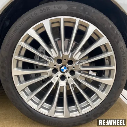 [리휠][분체도장][BMWX7휠복원] BMW X7 Xdrive 30d 22인치 순정휠 다이아몬드 컷팅 휠복원 작업후기 / 진주, 창원, 순천