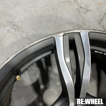 [리휠][거제휠도색] BMW 530i 18인치 사제휠 →  블랙 폴리쉬 휠도색 완료된 BMW 3시리즈 18인치 / 진주, 창원, 순천