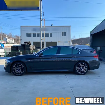 [리휠][대구휠도색] BMW 530i 19인치 순정휠 하이퍼 블랙 휠도색 / 진주, 창원, 순천