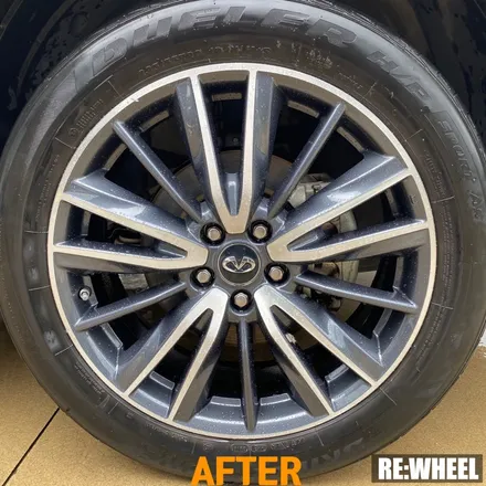 [리휠][인피니티휠복원][QX60휠복원] 인피니티 QX60 20인치 순정휠 다이아몬드 컷팅 휠복원 작업후기 / 진주, 창원, 순천