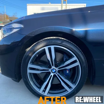 [리휠][거제휠복원] BMW 640i GT 순정휠 다이아몬드 컷팅 휠복원 / 진주, 창원, 순천