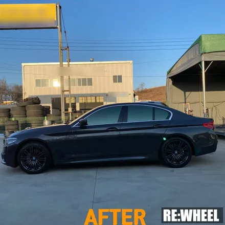 [리휠][대구휠도색] BMW 530i 19인치 순정휠 하이퍼 블랙 휠도색 / 진주, 창원, 순천