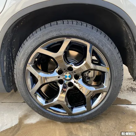 [리휠] 경남 진주 휠도색 BMW X6 20인치 순정휠 블랙크롬 작업 후기 / 진주, 창원, 순천