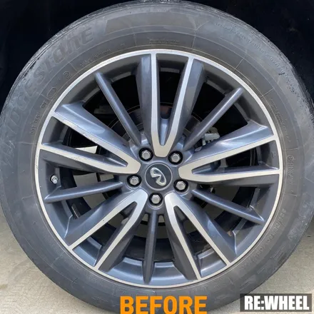 [리휠][인피니티휠복원][QX60휠복원] 인피니티 QX60 20인치 순정휠 다이아몬드 컷팅 휠복원 작업후기 / 진주, 창원, 순천
