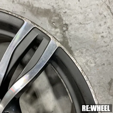 [리휠][거제휠도색] BMW 530i 18인치 사제휠 →  블랙 폴리쉬 휠도색 완료된 BMW 3시리즈 18인치 / 진주, 창원, 순천