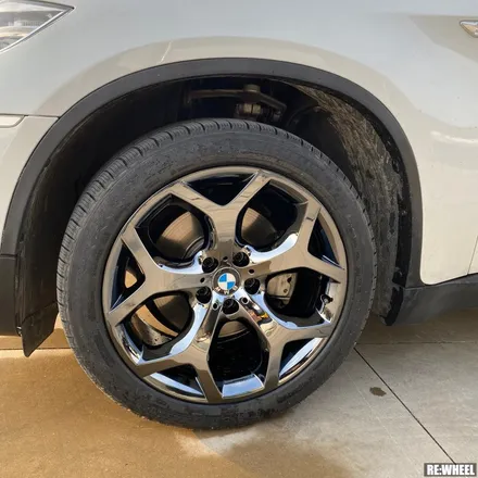 [리휠] 경남 진주 휠도색 BMW X6 20인치 순정휠 블랙크롬 작업 후기 / 진주, 창원, 순천