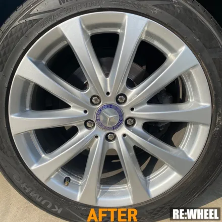 [리휠][분체도장][벤츠휠복원] 벤츠 S500 18인치 순정휠 실버 휠복원 작업후기 / 진주, 창원, 순천