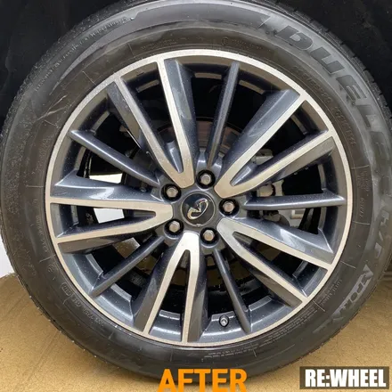 [리휠][인피니티휠복원][QX60휠복원] 인피니티 QX60 20인치 순정휠 다이아몬드 컷팅 휠복원 작업후기 / 진주, 창원, 순천