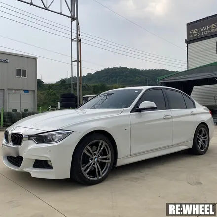 [리휠][분체도장] BMW 320d 441M 18인치 순정휠 고스트크롬 휠도색 작업후기 / 진주, 창원, 순천