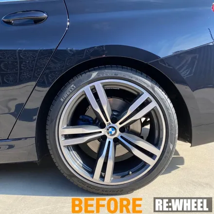 [리휠][거제휠복원] BMW 640i GT 순정휠 다이아몬드 컷팅 휠복원 / 진주, 창원, 순천