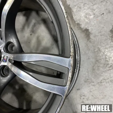 [리휠][거제휠도색] BMW 530i 18인치 사제휠 →  블랙 폴리쉬 휠도색 완료된 BMW 3시리즈 18인치 / 진주, 창원, 순천