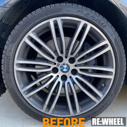 [리휠][대구휠도색] BMW 530i 19인치 순정휠 하이퍼 블랙 휠도색 / 진주, 창원, 순천