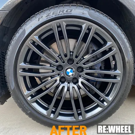 [리휠][대구휠도색] BMW 530i 19인치 순정휠 하이퍼 블랙 휠도색 / 진주, 창원, 순천