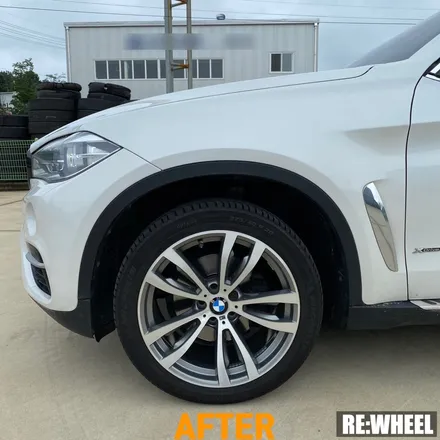 [리휠][자동차휠복원] BMW X6 20인치 순정휠 다이아몬드 컷팅 휠복원 작업후기 / 진주, 창원, 순천