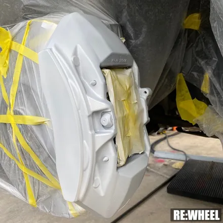 [리휠][분체도장] 벤츠 E53 AMG 맷블랙 휠도색 및 카본 세라믹 골드 캘리퍼 도색 작업후기 / 진주, 창원, 순천