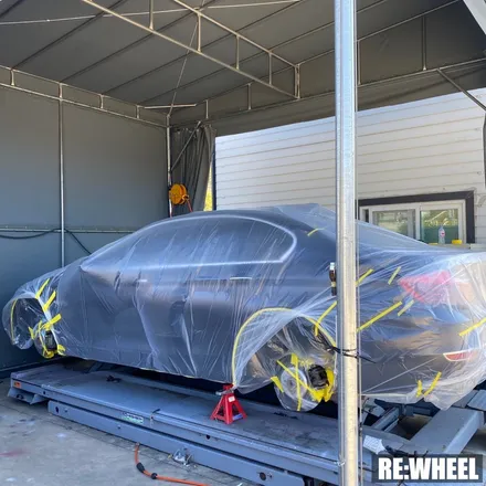 [리휠][전남휠도색] BMW 528i 맷블랙 휠도색 및 블루 캘리퍼 도색 작업후기 / 진주, 창원, 순천