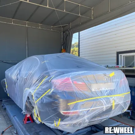 [리휠][전남휠도색] BMW 528i 맷블랙 휠도색 및 블루 캘리퍼 도색 작업후기 / 진주, 창원, 순천