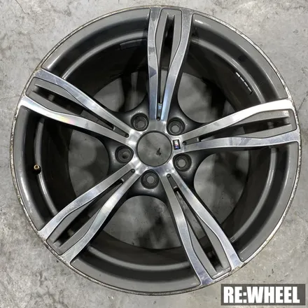 [리휠][거제휠도색] BMW 530i 18인치 사제휠 →  블랙 폴리쉬 휠도색 완료된 BMW 3시리즈 18인치 / 진주, 창원, 순천